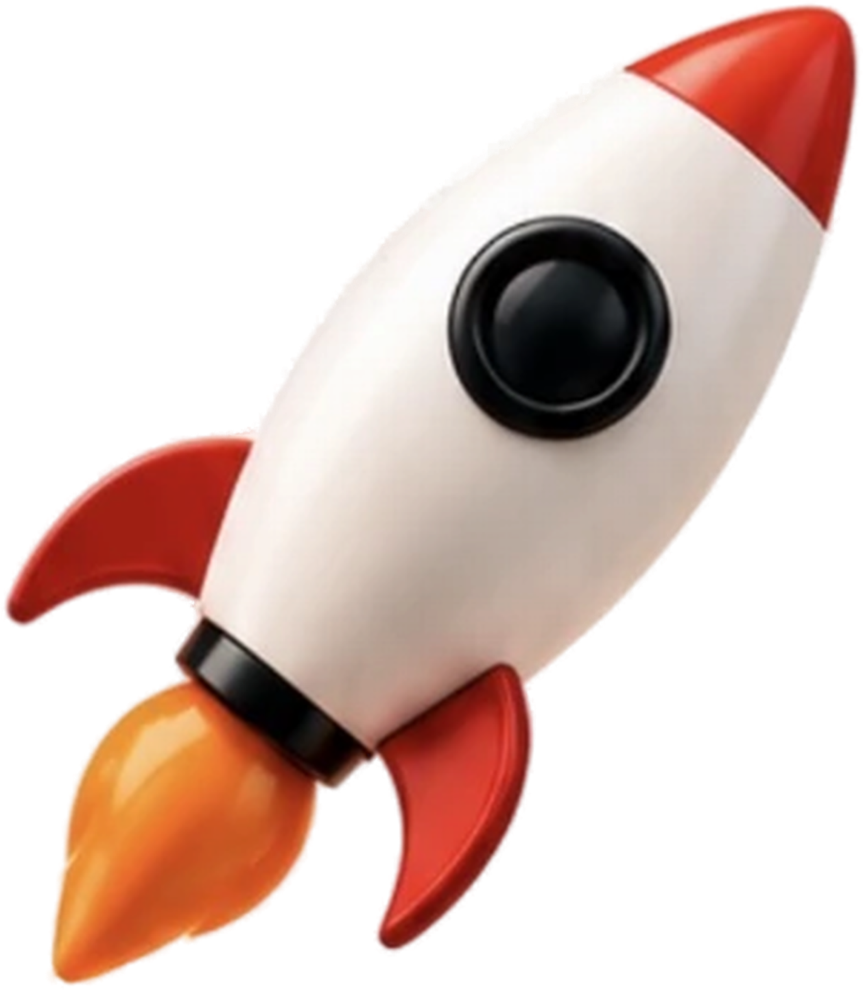 BRP rocket taking off with authentic conversation bubbles